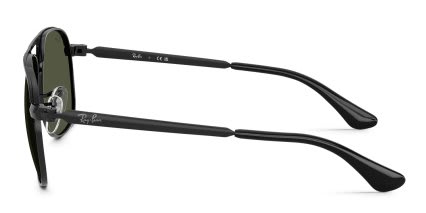 Ray-Ban RB3793 Bill Max Black, Green glasses - Black - Side View