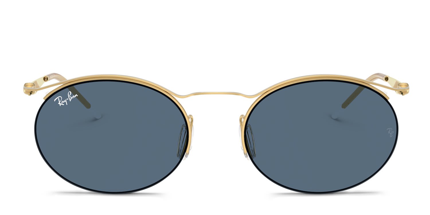 Ray-Ban RB8551 Gold, Blue glasses - Gold - Frontal View