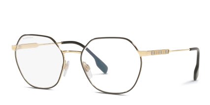 Burberry BE1350 Erin Black glasses - Black - Angle View