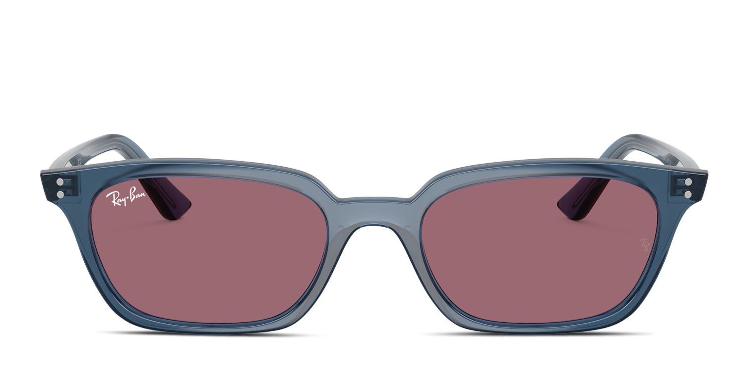 Ray-Ban RB4456 Zaya Blue, Purple glasses - Blue - Frontal View