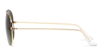 Ray-Ban RB3025 Aviator Large Metal Gold glasses - Gold - Side View