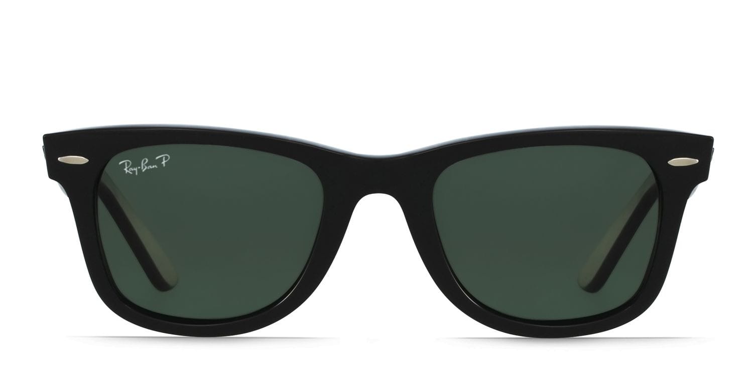Ray-Ban RB2140 Wayfarer Black Polarized Square, Wayframe Full Frame sunglasses - front