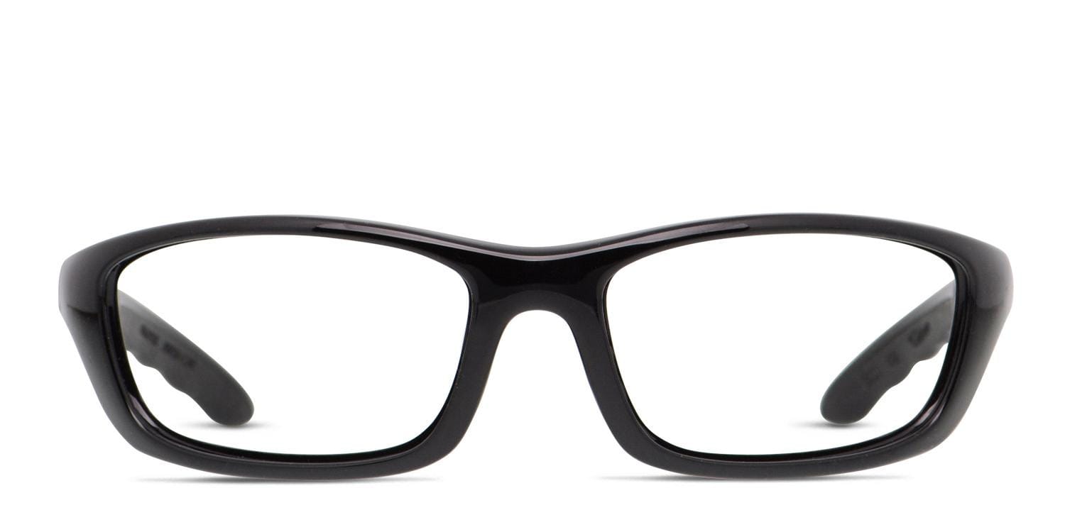 Wiley X P-17 Shiny Black glasses - Shiny Black - Frontal View