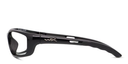 Wiley X P-17 Shiny Black glasses - Shiny Black - Side View