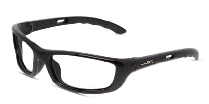 Wiley X P-17 Shiny Black glasses - Shiny Black - Angle View