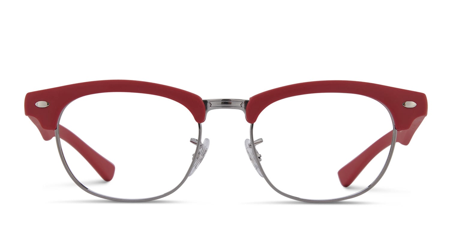 Ray-Ban RY1548 Kids Red Browline, Oval Full Frame eyeglasses - front