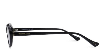 Florence by Mills 5005 Shiny Black glasses - Shiny Black - Side View