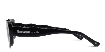 Florence by Mills 5011 Shiny Black glasses - Shiny Black - Side View