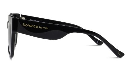 Florence by Mills 5003 Shiny Black glasses - Shiny Black - Side View