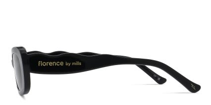 Florence by Mills 5042 Shiny Black glasses - Shiny Black - Side View