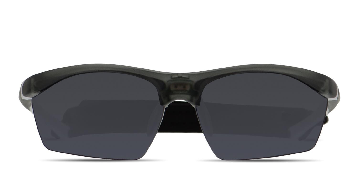 Progear Dash 2 S-1282 Gray, Clear, White glasses - Black / Gray - Frontal View