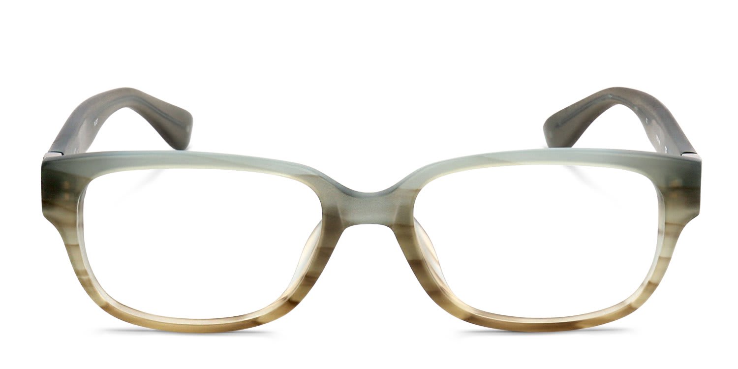Linda Farrow PL22 Gray, Brown glasses - Gray / Brown - Frontal View