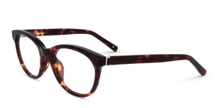 Linda Farrow PL48 Tortoise glasses - Tortoise - Angle View