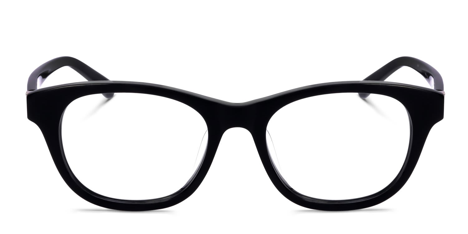 Linda Farrow PL89 Black glasses - Black - Frontal View
