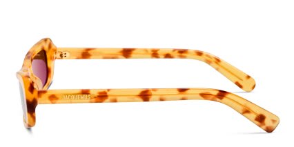 Jacquemus Capri Tortoise, Yellow glasses - Tortoise / Yellow - Side View
