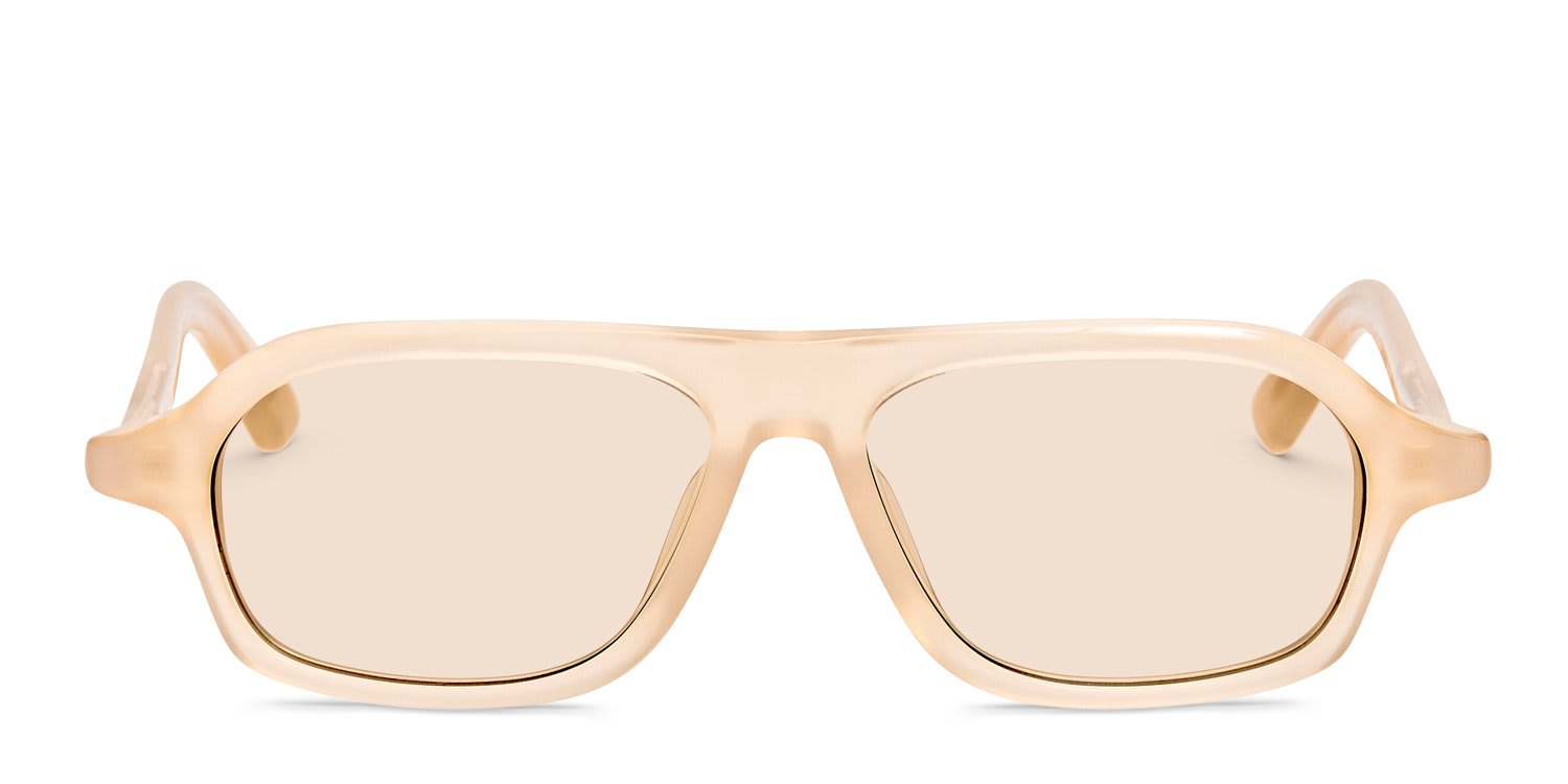 Jacquemus JAC127 Beige glasses - Beige - Frontal View