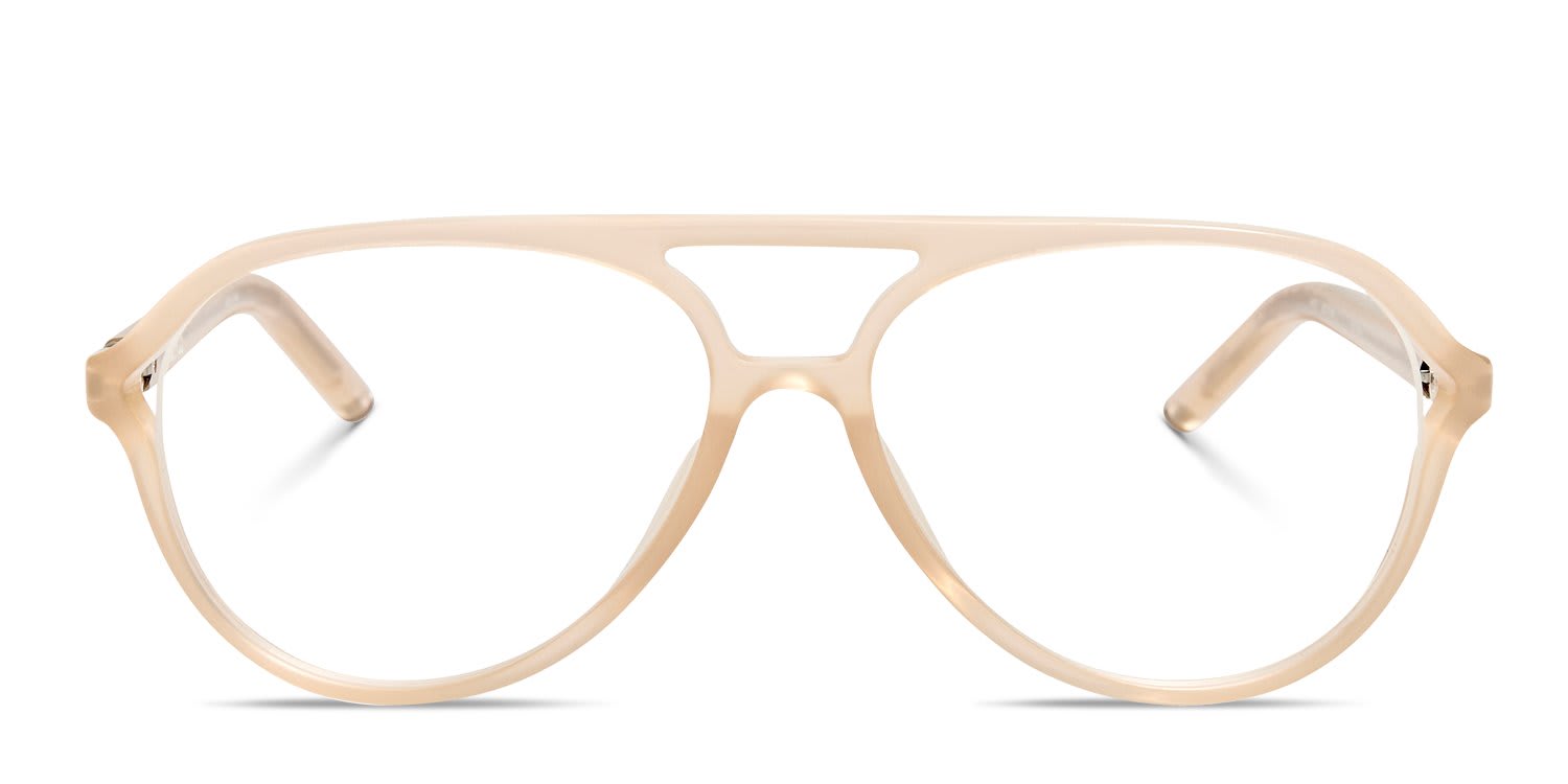 Jacquemus Jac148 Beige glasses - Beige - Frontal View