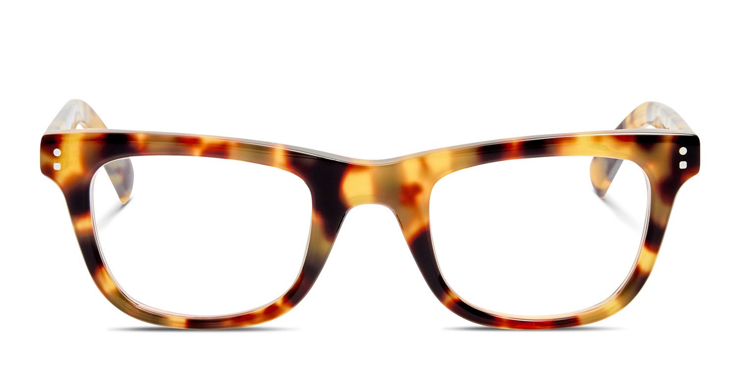 Jacquemus Jac153 Tortoise, Yellow glasses - Tortoise / Yellow - Frontal View