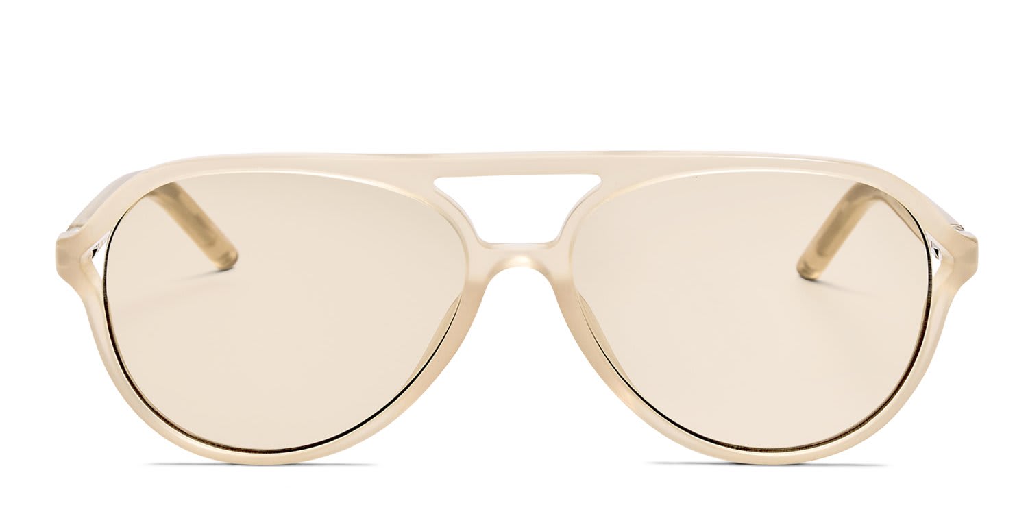 Jacquemus Jac148 Beige glasses - Beige - Frontal View