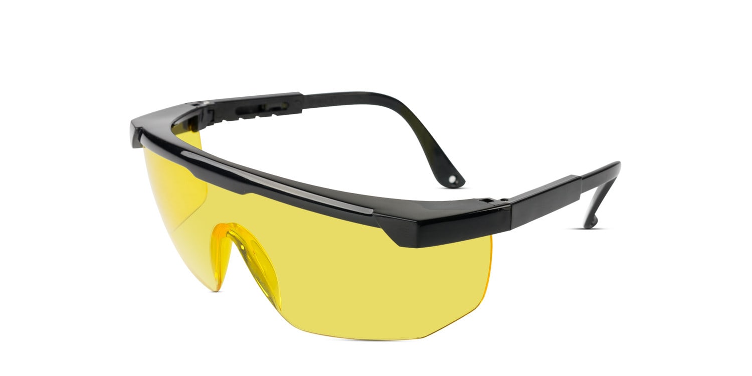 AS03 Black w/Yellow Safety Glasses (Non-Rx-able)
