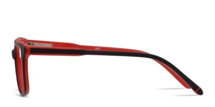 Revel Bam Kids Black/Red glasses - Black / Red - Side View