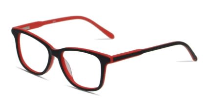 Revel Bam Kids Black/Red glasses - Black / Red - Angle View