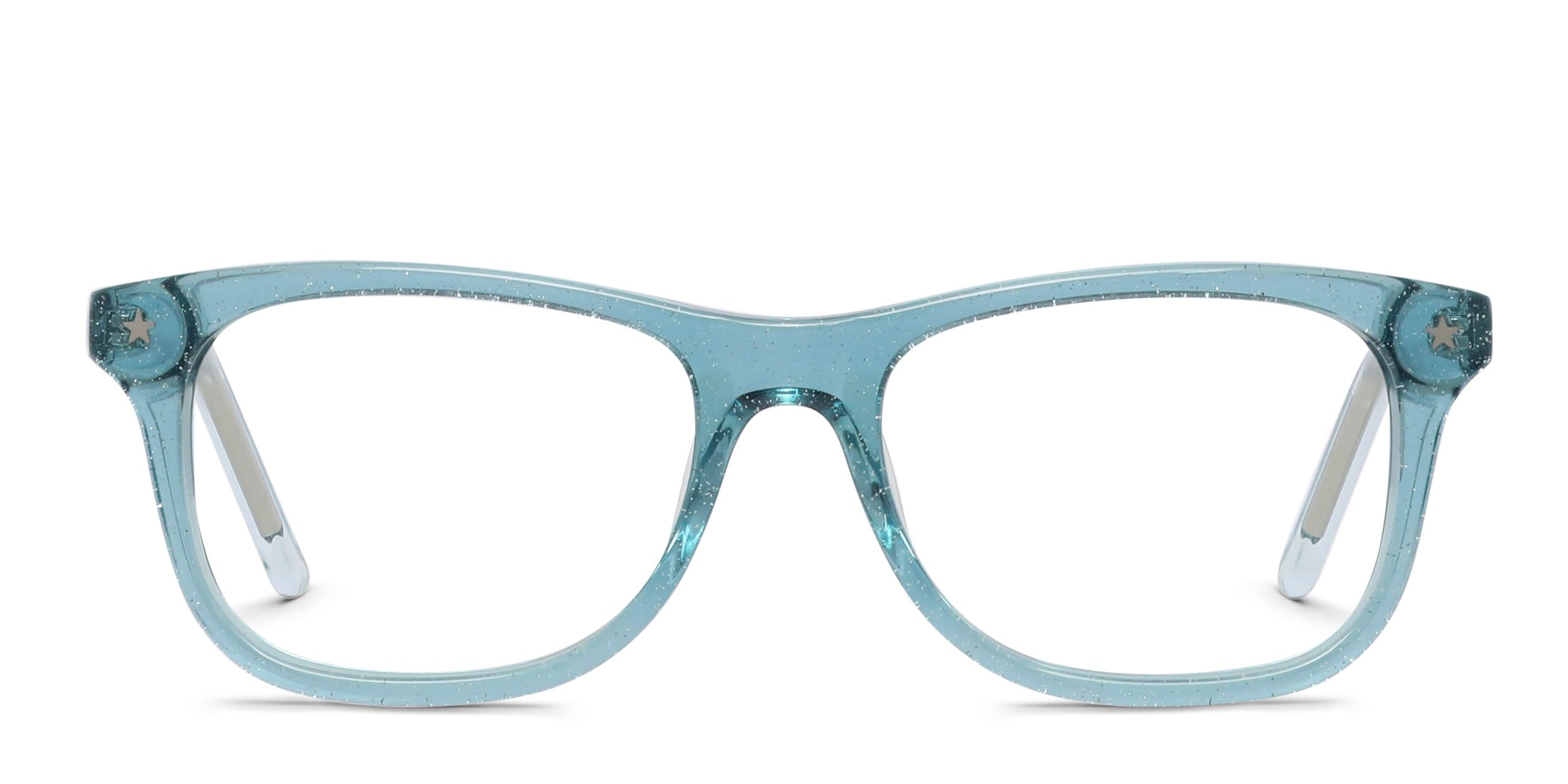 Olos Dora Kids Green, Glitter glasses - Green / Glitter - Frontal View