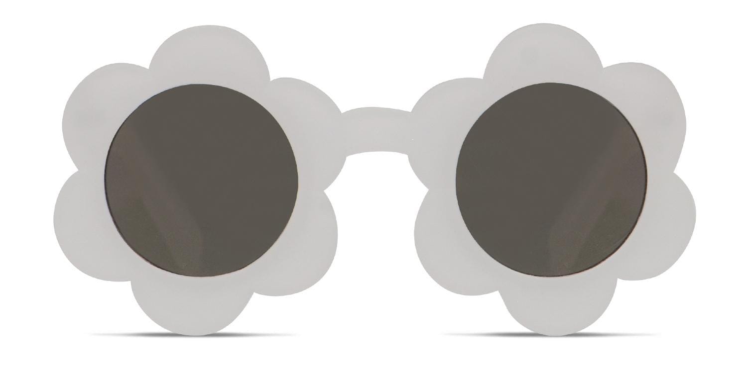 Revel Mood Flower Kids Clear glasses - Clear / Pink - Frontal View
