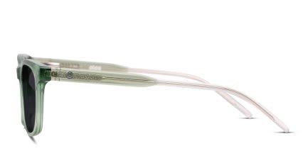 Olos Big John Green/Clear Kids glasses - Clear / Green - Side View