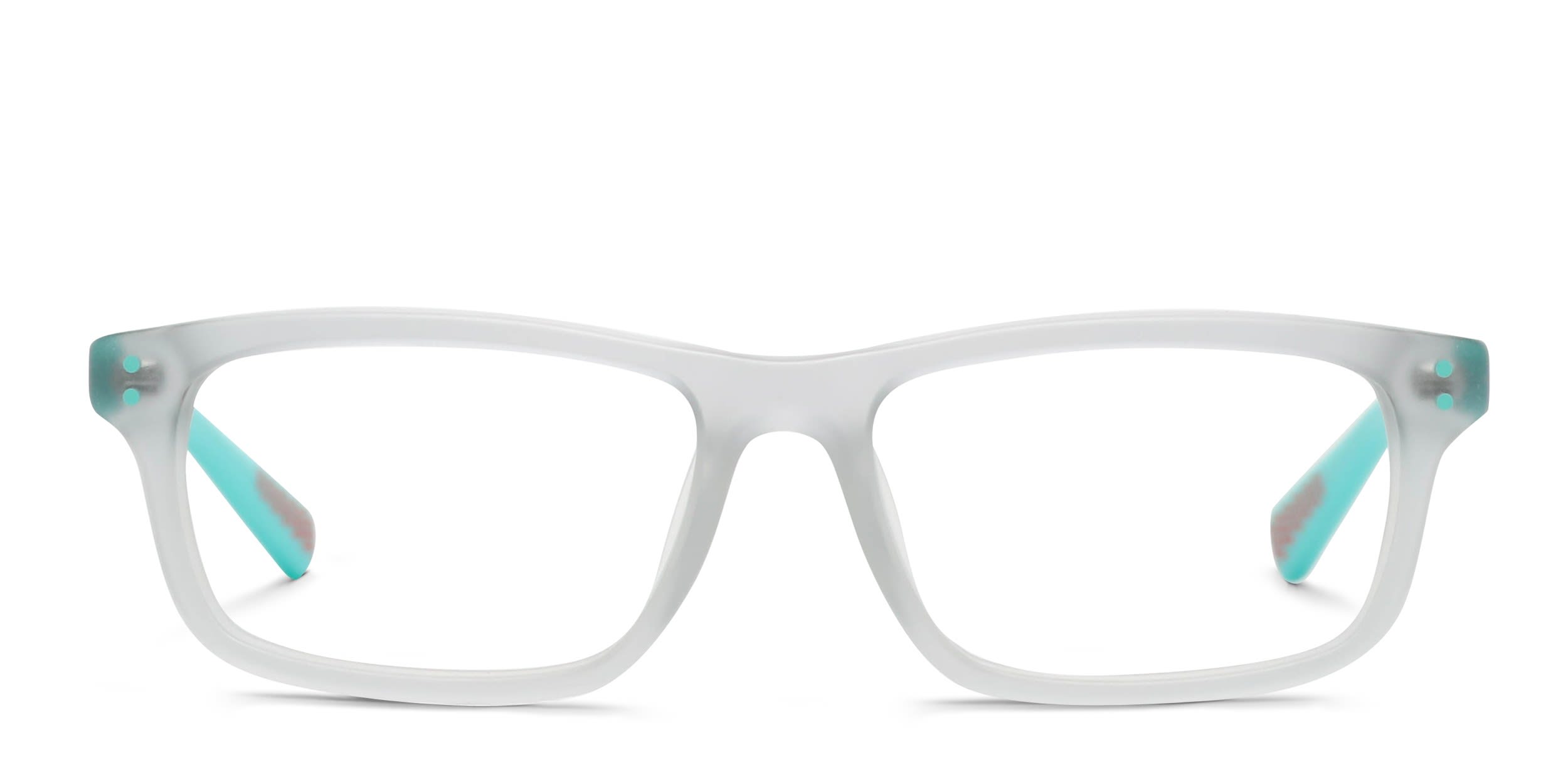 Nike 5535 Kids Gray, Clear glasses - Gray / Clear - Frontal View