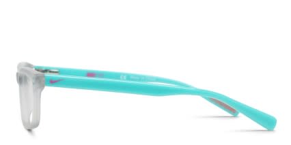 Nike 5535 Kids Gray, Clear glasses - Gray / Clear - Side View