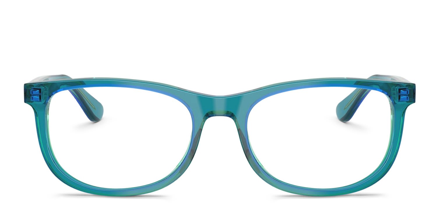 Ray-ban RY1642F Kids Blue, Green glasses - Blue / Green - Frontal View