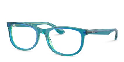 Ray-ban RY1642F Kids Blue, Green glasses - Blue / Green - Angle View