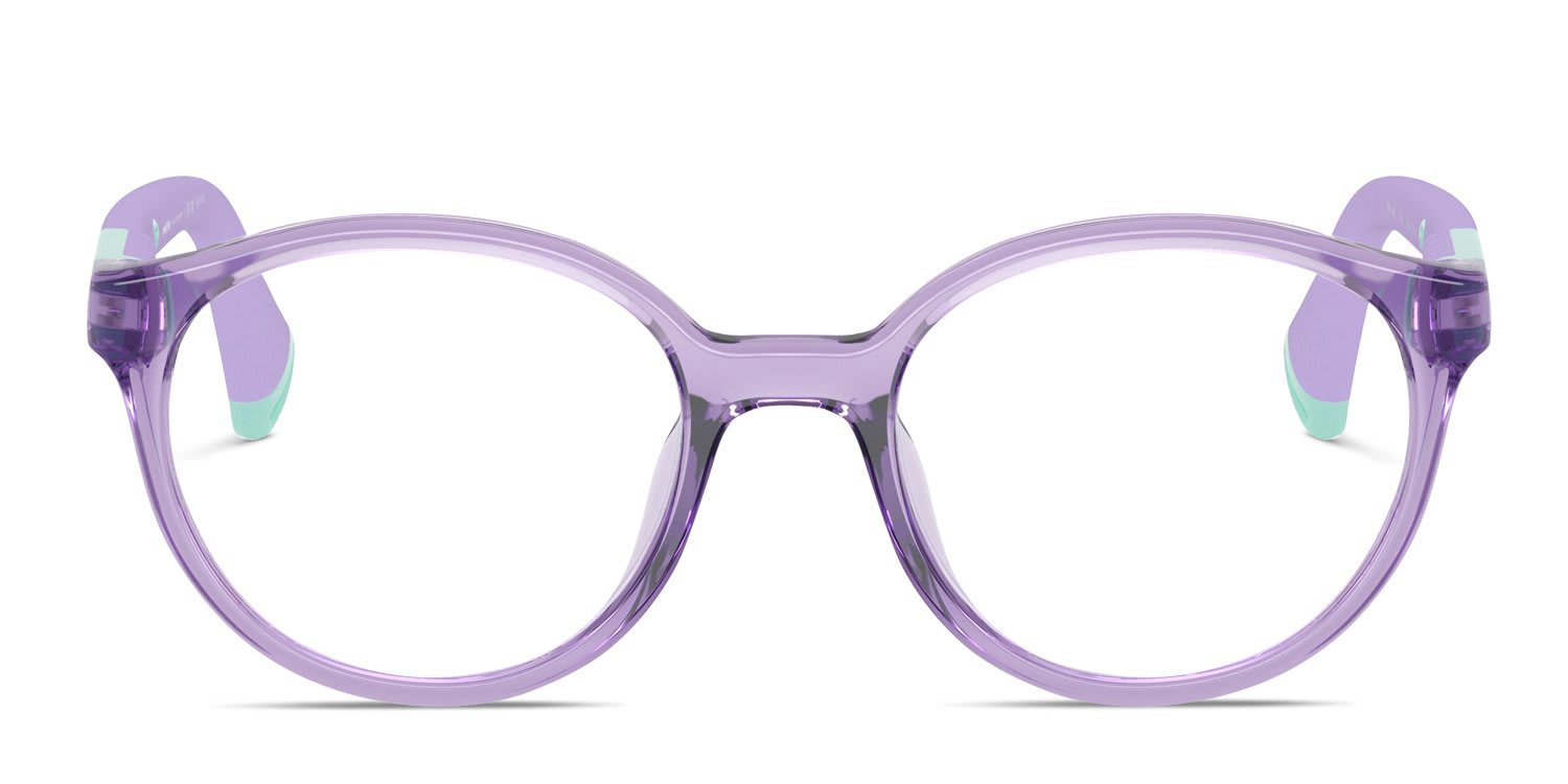Miraflex MF4045 Kids Clear, Purple glasses - Clear / Purple - Frontal View