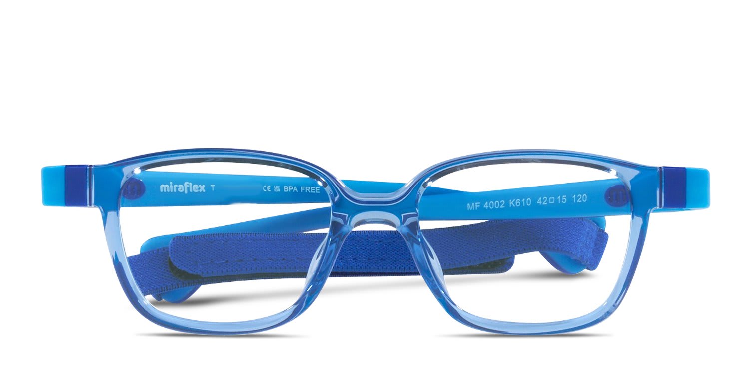 Miraflex MF4002 Kids Blue glasses - Blue - Frontal View