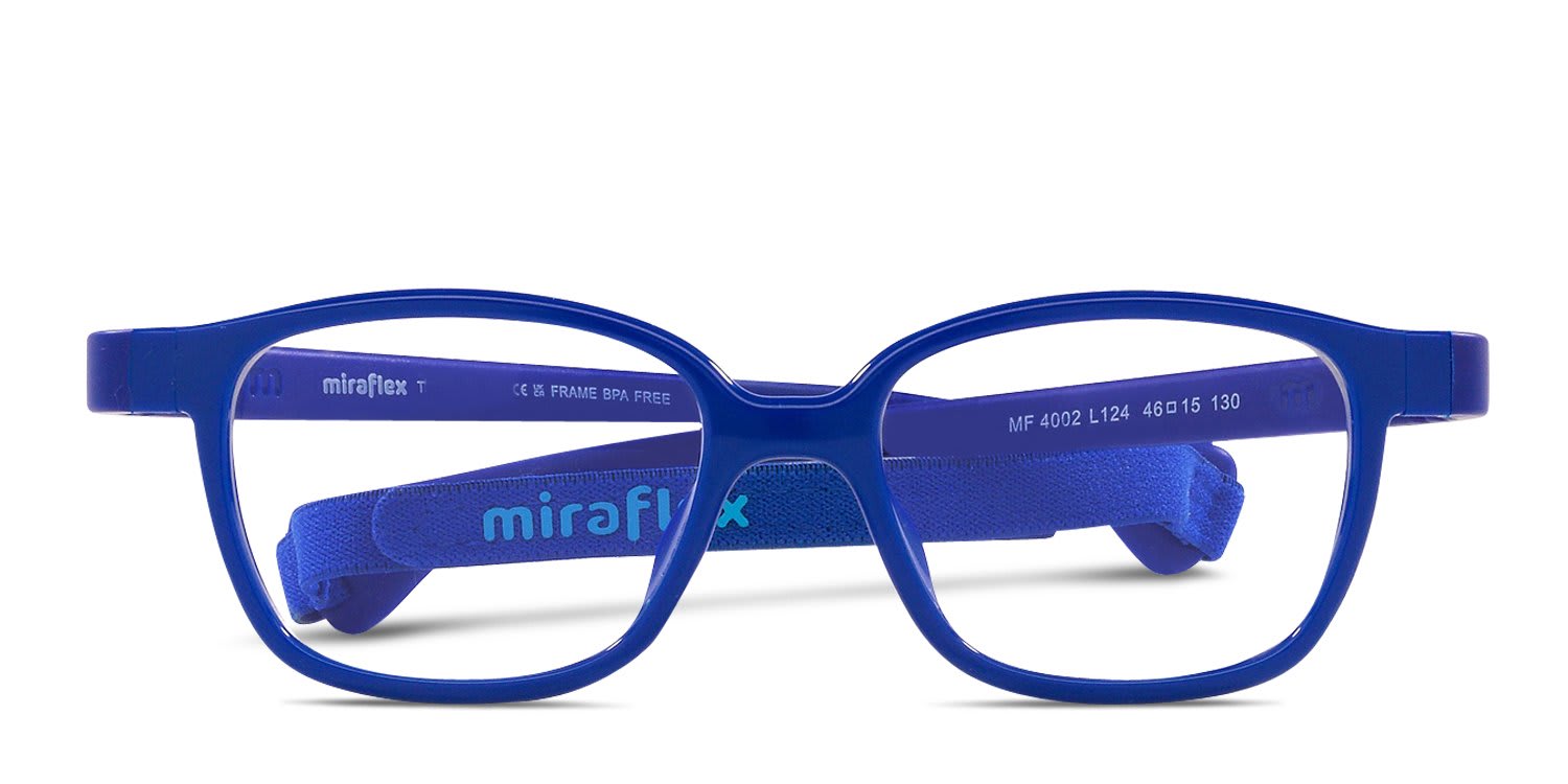 Miraflex MF4002 Kids Blue glasses - Blue - Frontal View