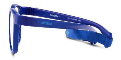 Miraflex MF4002 Kids Blue glasses - Blue - Side View