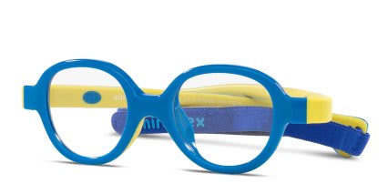 Miraflex MF4003 Kids Blue, Yellow glasses - Blue / Yellow - Angle View