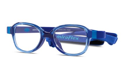 Miraflex MF4006 Kids Blue glasses - Blue - Angle View