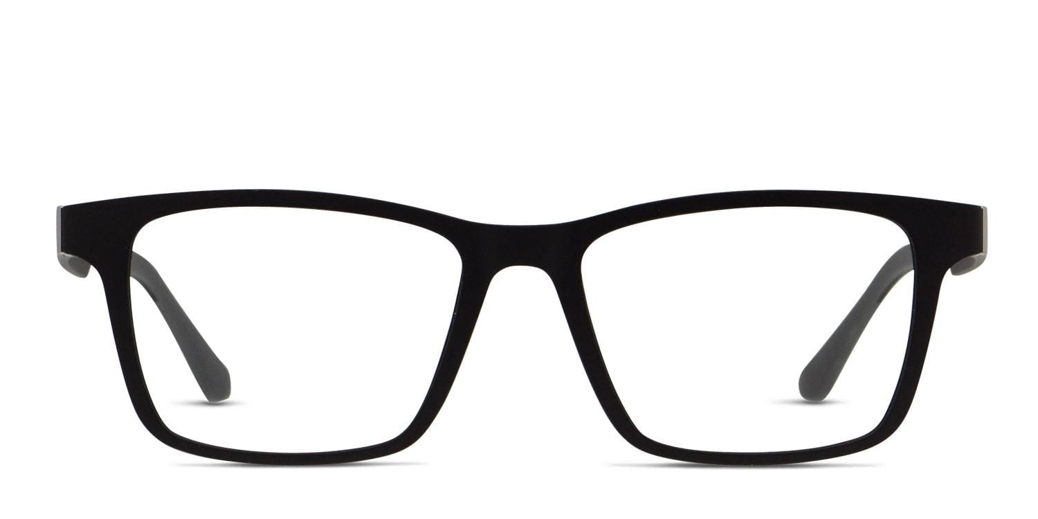 Revel Resolve Black w/Clip-On Rectangle Full Frame eyeglasses - front