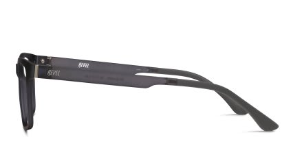 Revel Resolve Gray w/Clip-On glasses - Gray - Side View