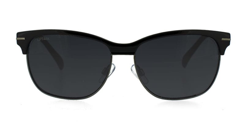 Lupo 1130 Black w/Gunmetal NA Wayframe Full Frame sunglasses - front