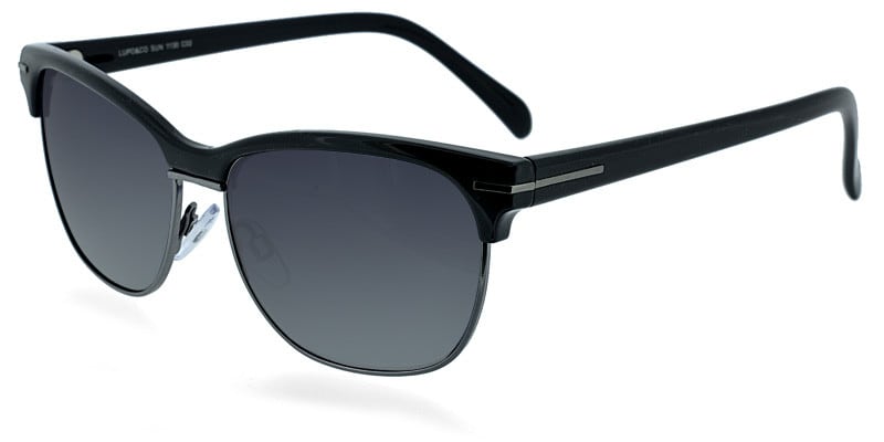Lupo 1130 Black w/Gunmetal Prescription Sunglasses