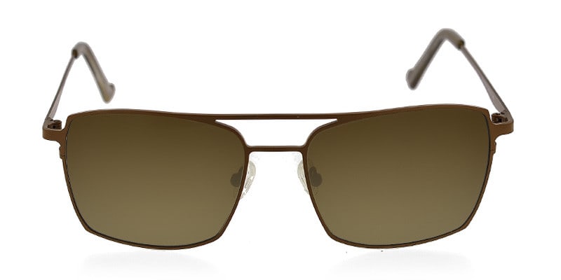 OGI 8044 Brown NA Rectangle, Aviator Full Frame sunglasses - front