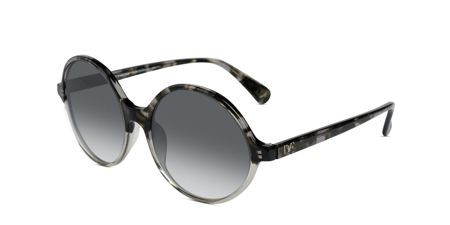 Diane Von Furstenberg Olga Black Tortoise w/Clear