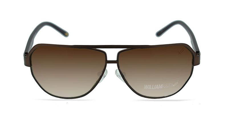 William Rast 2004 Matte Brown NA Aviator Full Frame sunglasses - front