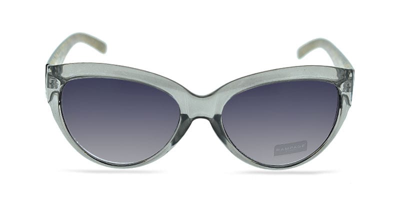 Rampage RS1009 Clear Gray w/Leopard NA Cat Eye Full Frame sunglasses - front