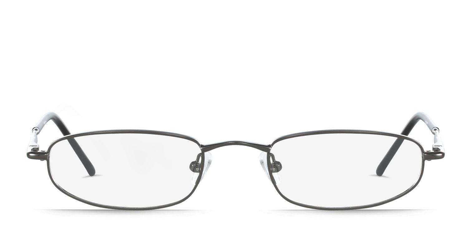 George Gunmetal Oval Full Frame eyeglasses - front