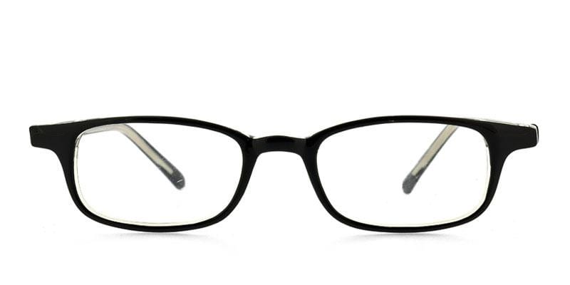 Masyn Black Rectangle Full Frame eyeglasses - front