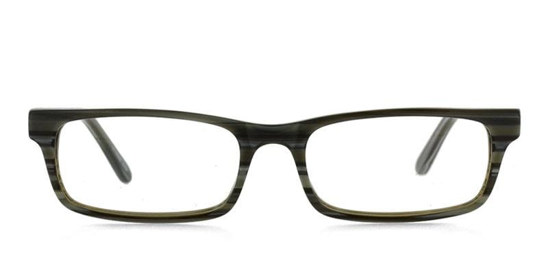 Eisenhower Gray Rectangle Full Frame eyeglasses - front